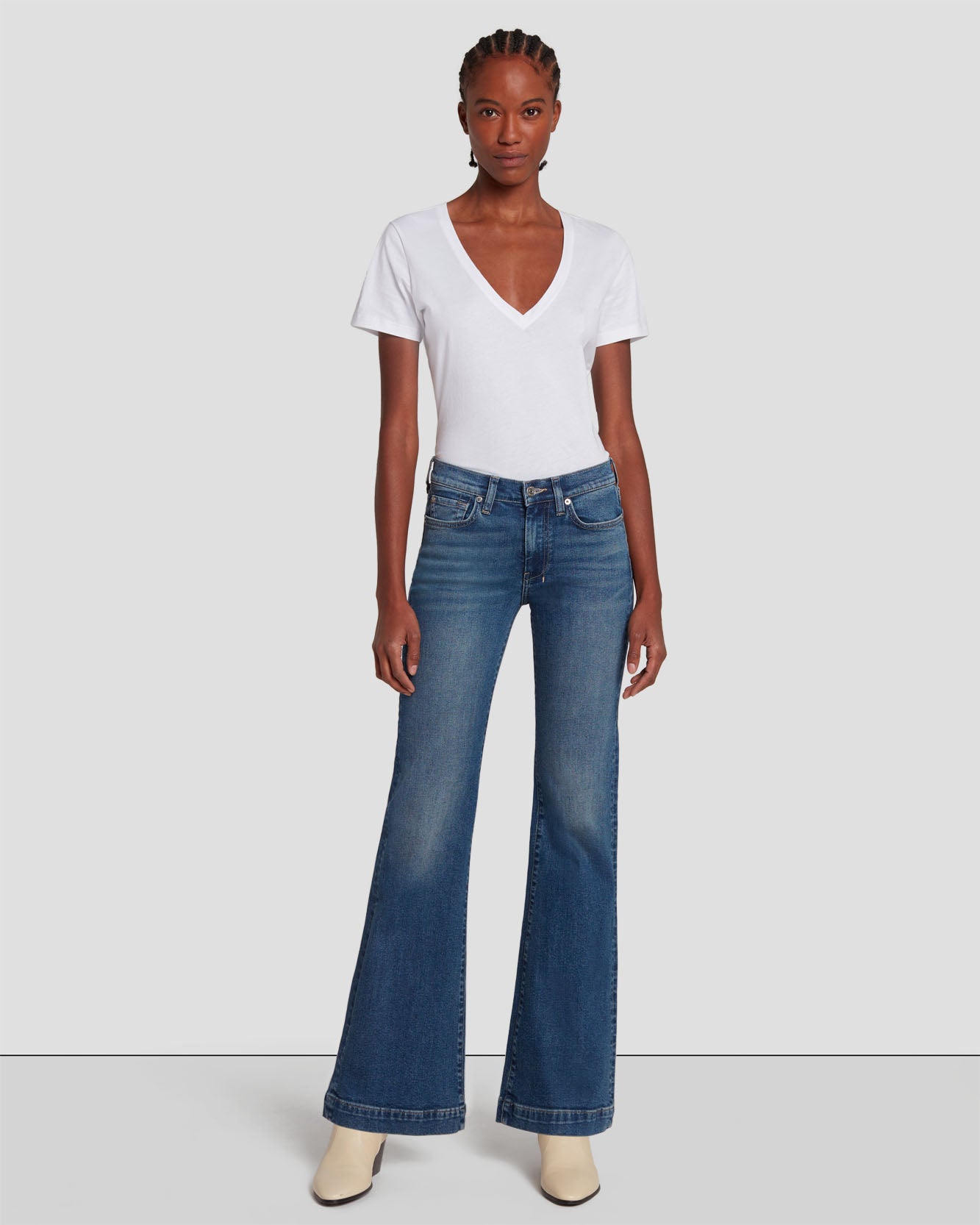 Women's Mid-Rise Jeans- Designer Denim for Women | 7 For All Mankind