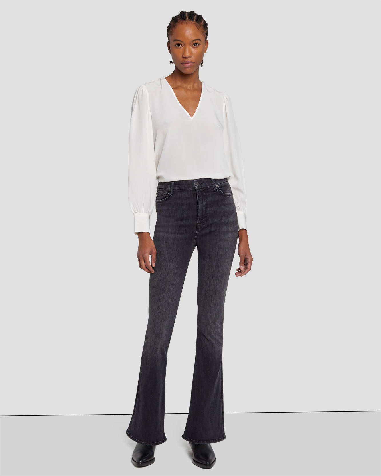 Tailorless No Filter UHR Skinny Boot in Cosmos | 7 For All Mankind