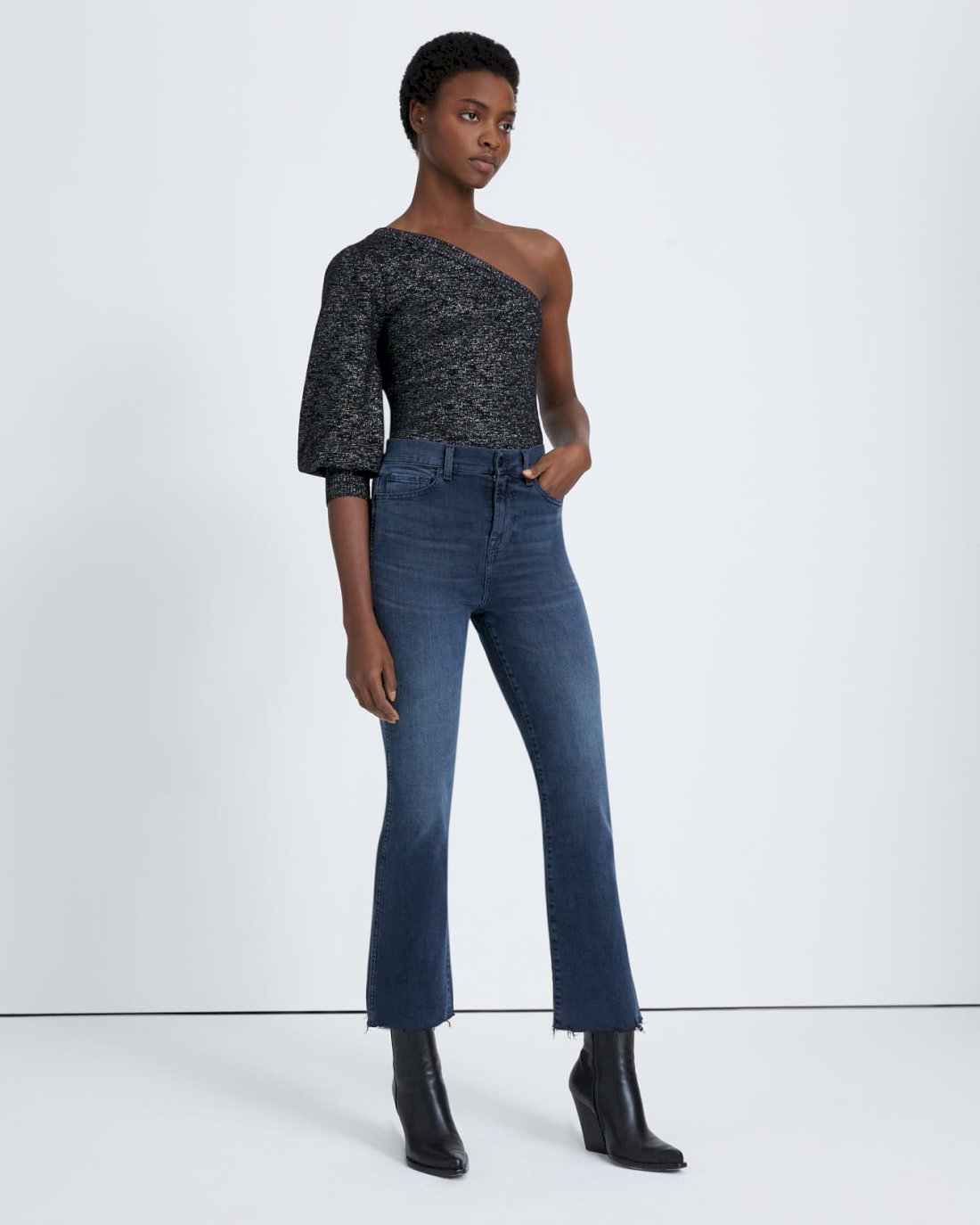 7 For All Mankind High-Waisted Slim Kick Jeans