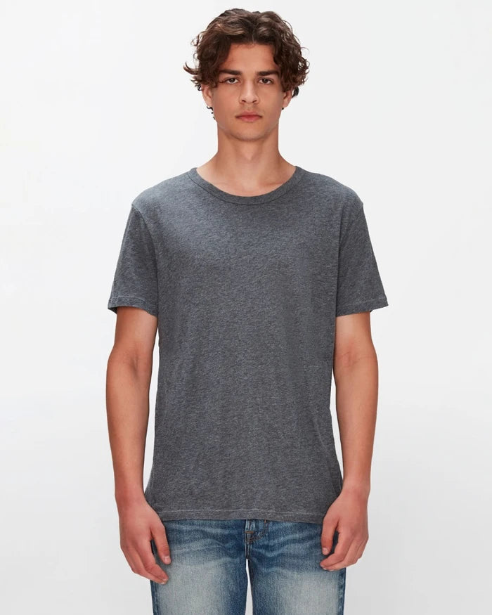 featherweight cotton tee in heather grey