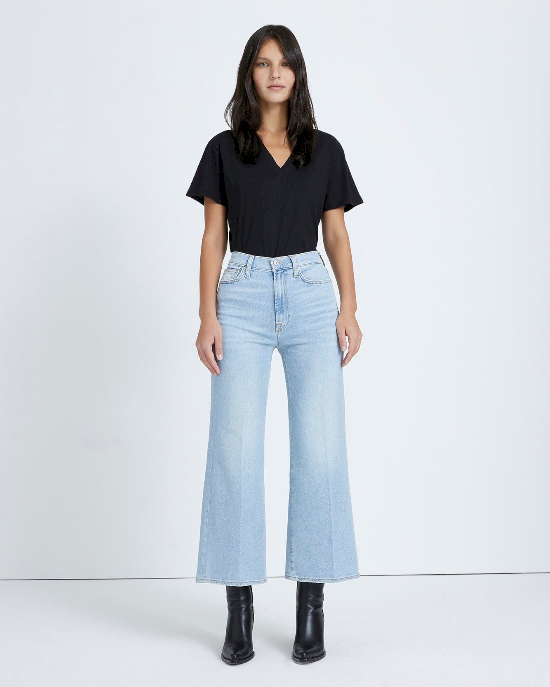 Luxe Vintage Cropped Jo In Wild Fleur | 7 For All Mankind