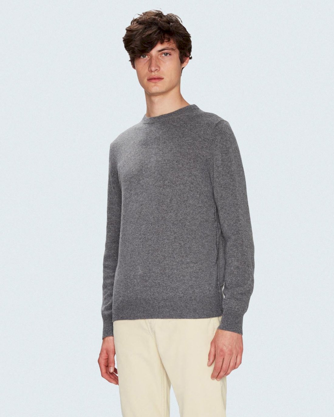 Cashmere Crew in Grey | 7 For All Mankind