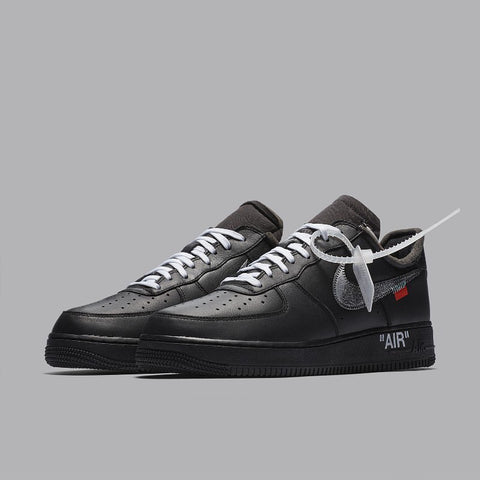 Off White Nike Air Force 1 MoMa Displaying left and right sneaker.