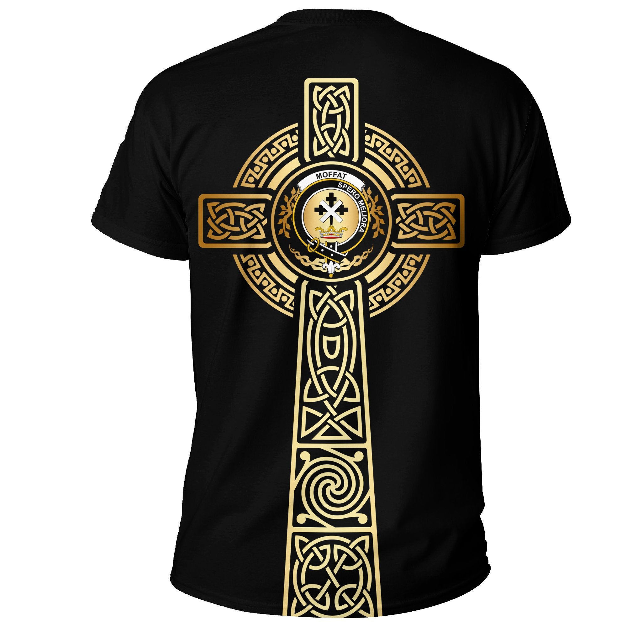 Moffat T-shirt Celtic Tree Of Life Clan Black Unisex