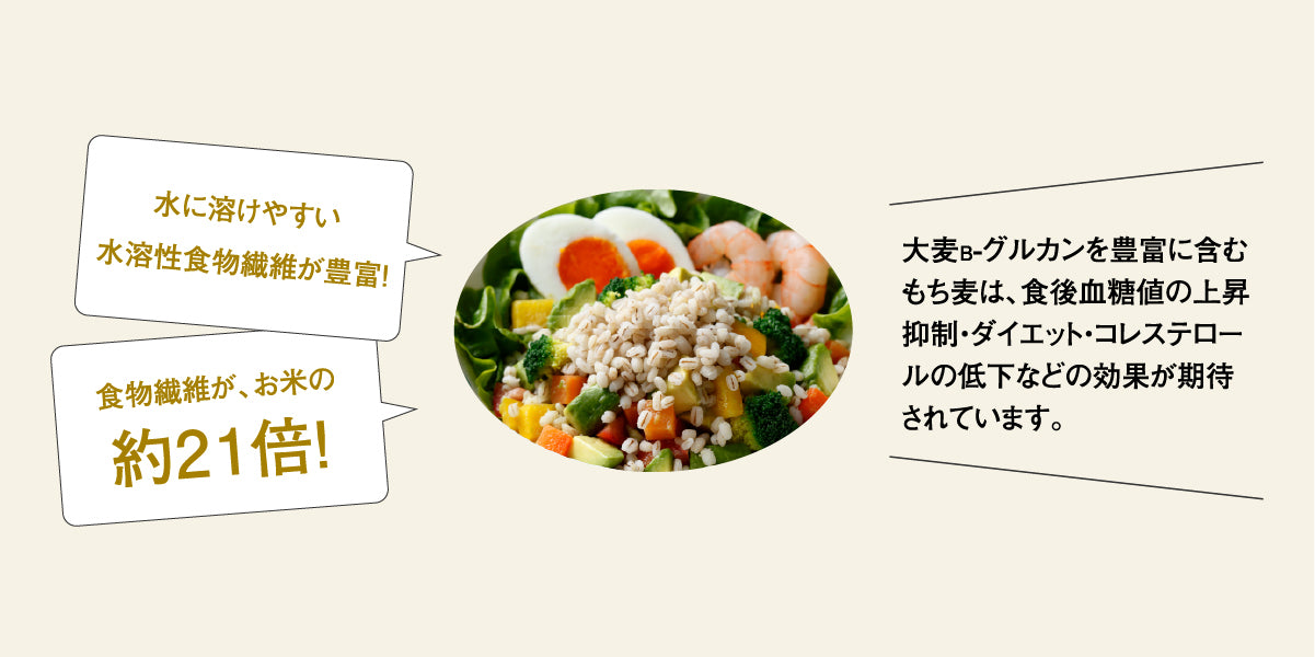 もち麦に含まれる大麦βグルカン