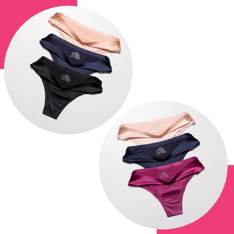 Calcinha Sem Costura Slim-Confort Kit 3 Unidades