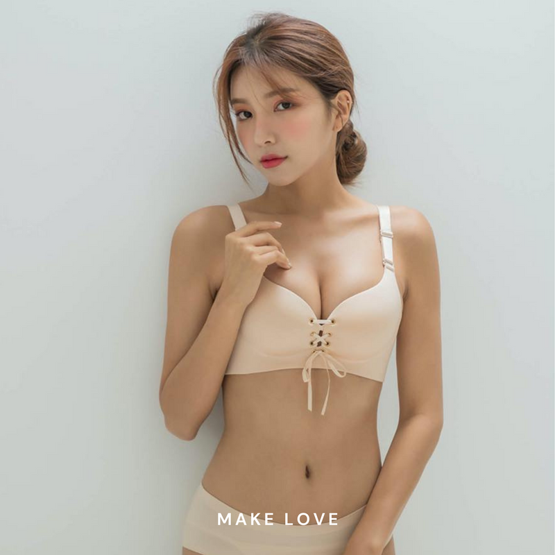 4 370 Aカップでもたったの３秒で盛れる Filler Bra Smooth Design ブラショーツセット 全３色 M A K E L O V E