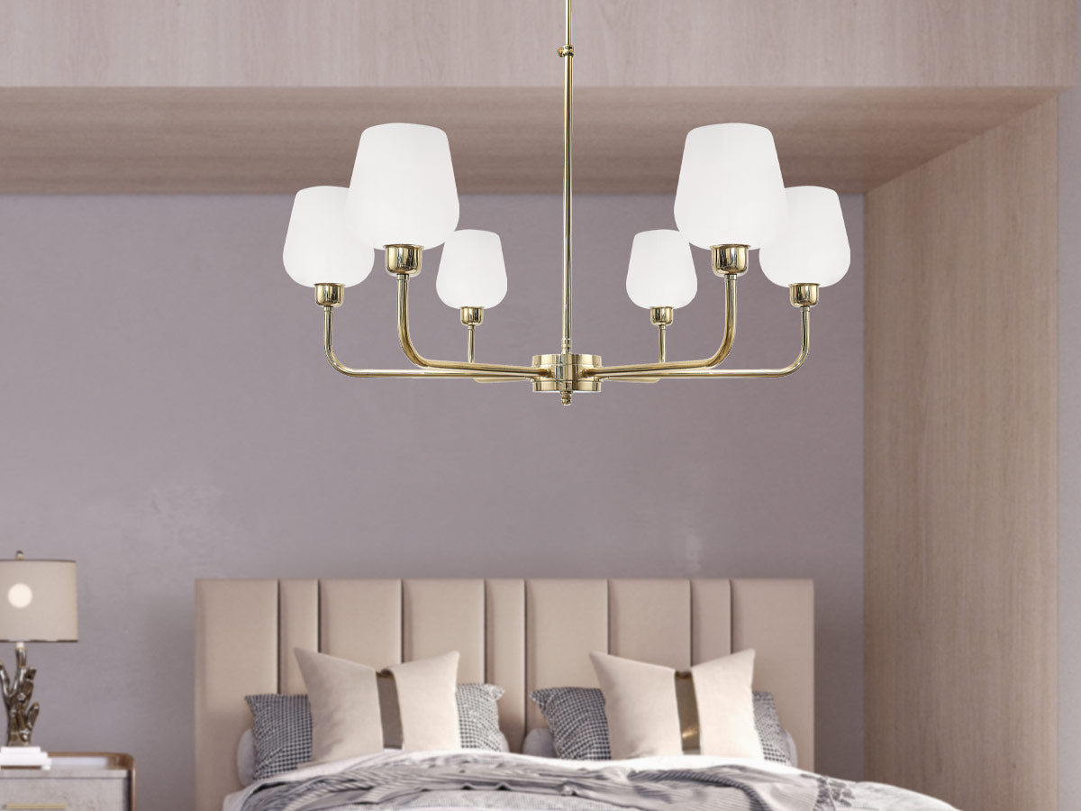 Luci per camera da letto: applique, faretti, lampadari?