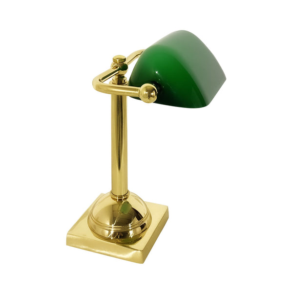 Lampada Da Scrivania Ufficio Vetro Verde Classica