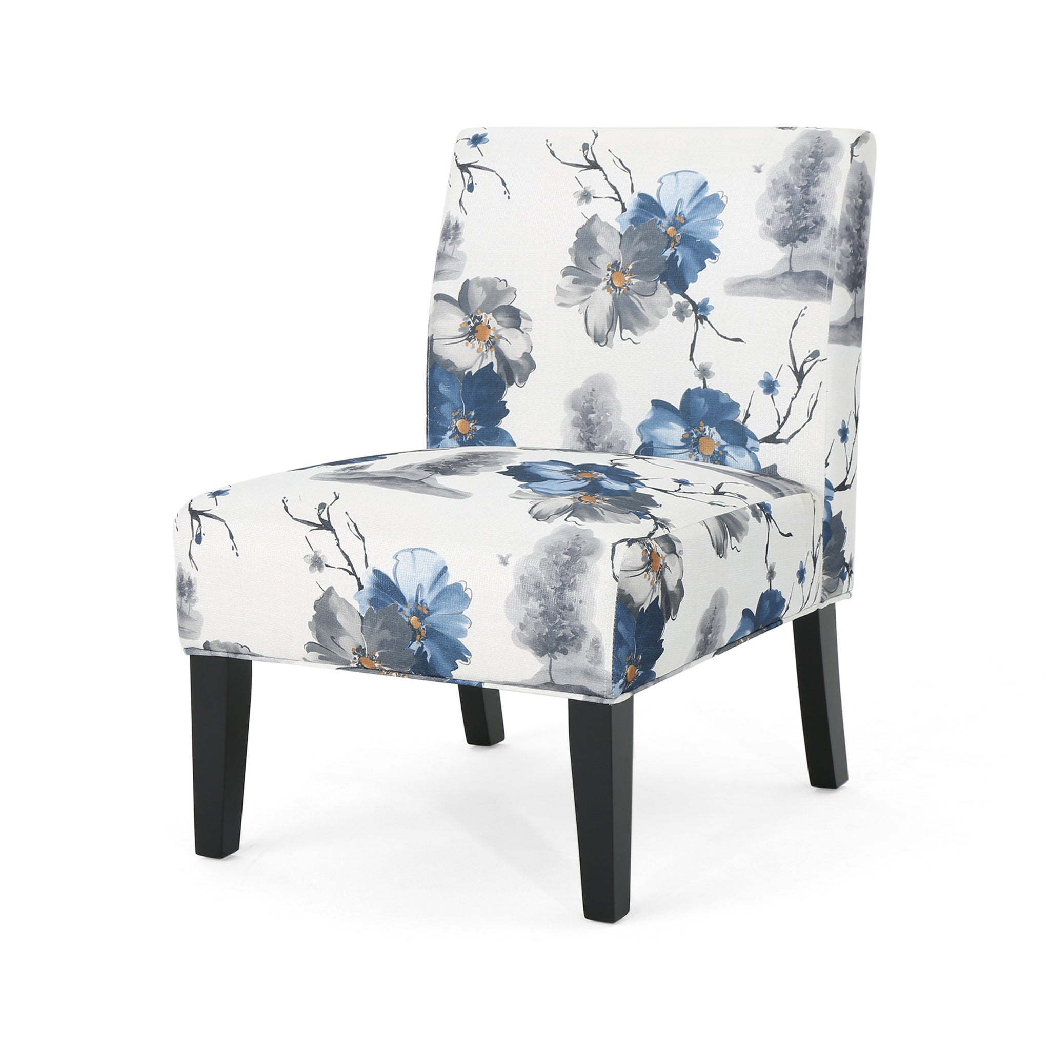 Kendal Contemporary Fabric Slipper Accent Chair