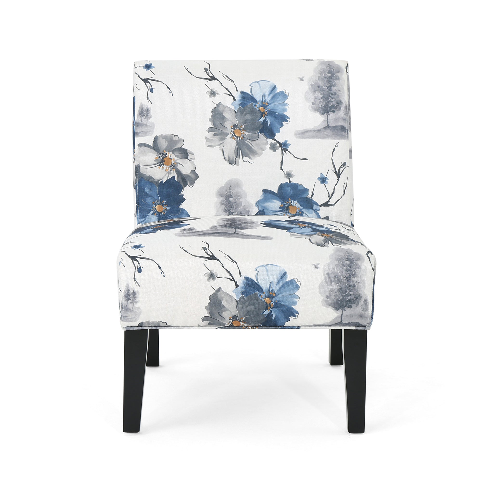 Kendal Contemporary Fabric Slipper Accent Chair