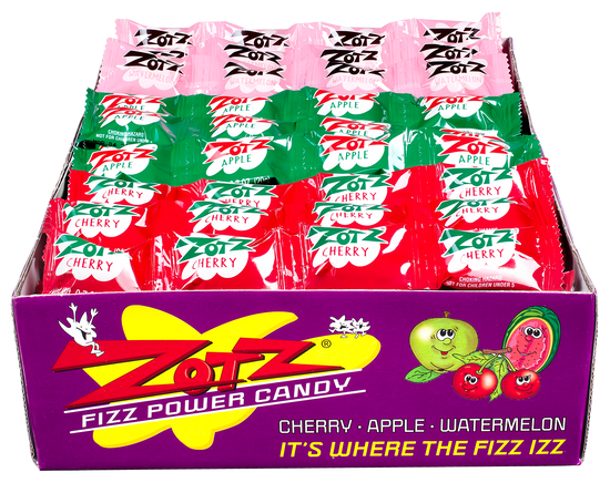 Zotz Fizz Power Candy Hard Candy, Assorted Flavors, 5 lbs., 425 Pieces  (293-00001)