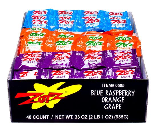 Zotz Fizz Power Candy Hard Candy, Assorted Flavors, 5 lbs., 425 Pieces  (293-00001)