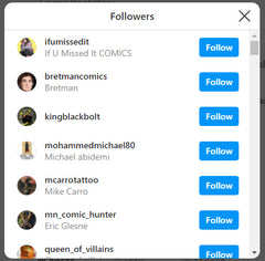 Bry's Comics InstaGram Followers