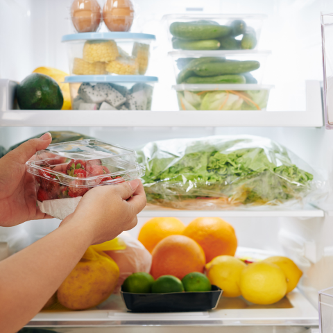 Keep your food items separately in the refrigerator by storing them in airtight containers