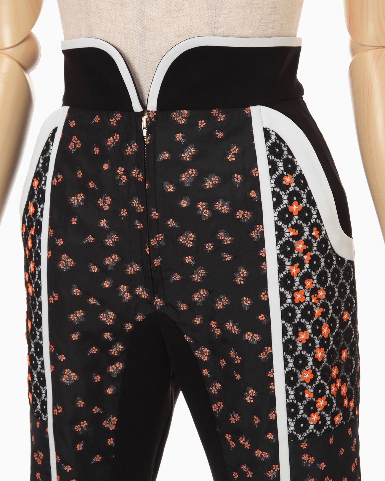 Mame Osmanthus Motif Jacquard Trousers 1-