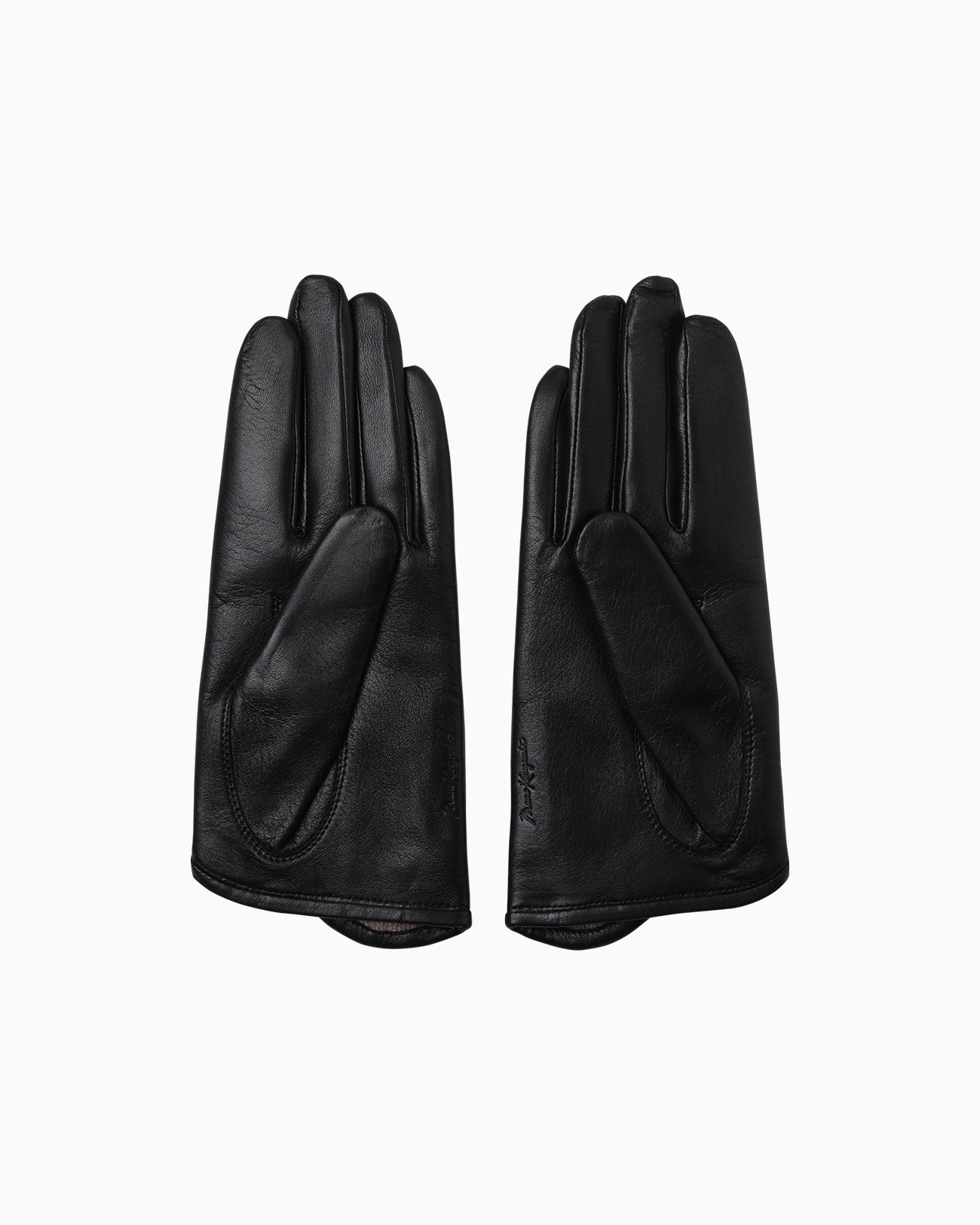 Plain Leather Gloves - black - Mame Kurogouchi