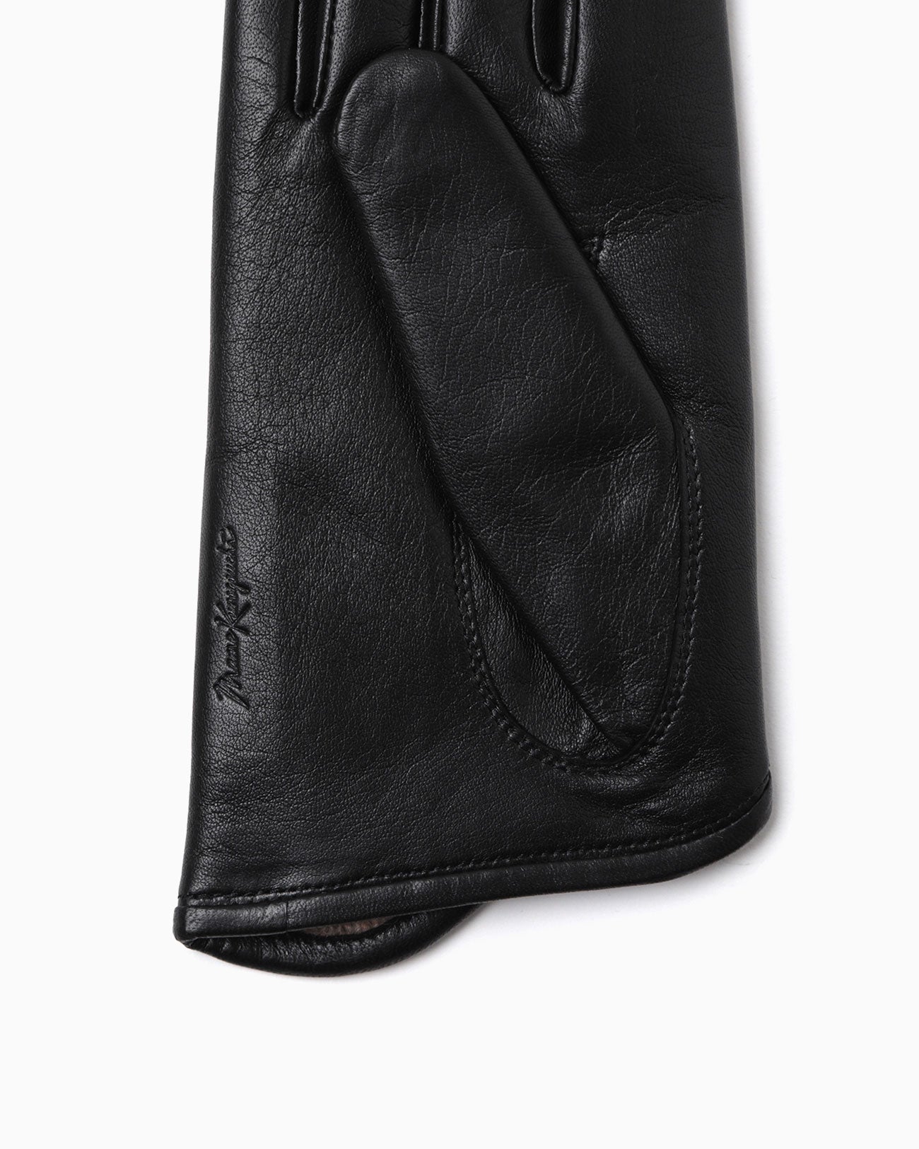mame Plain Leather Gloves black size2-