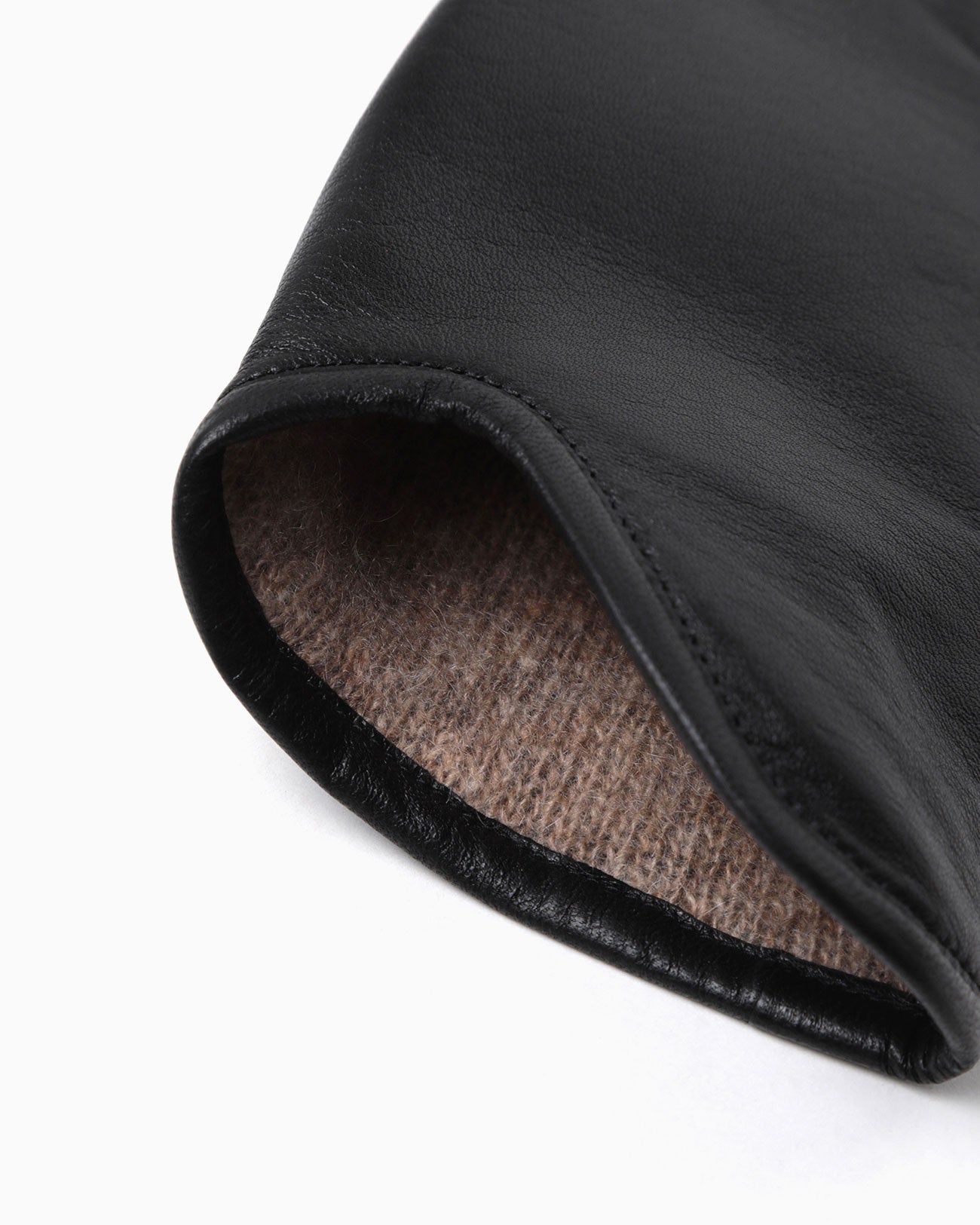 Plain Leather Gloves - black - Mame Kurogouchi