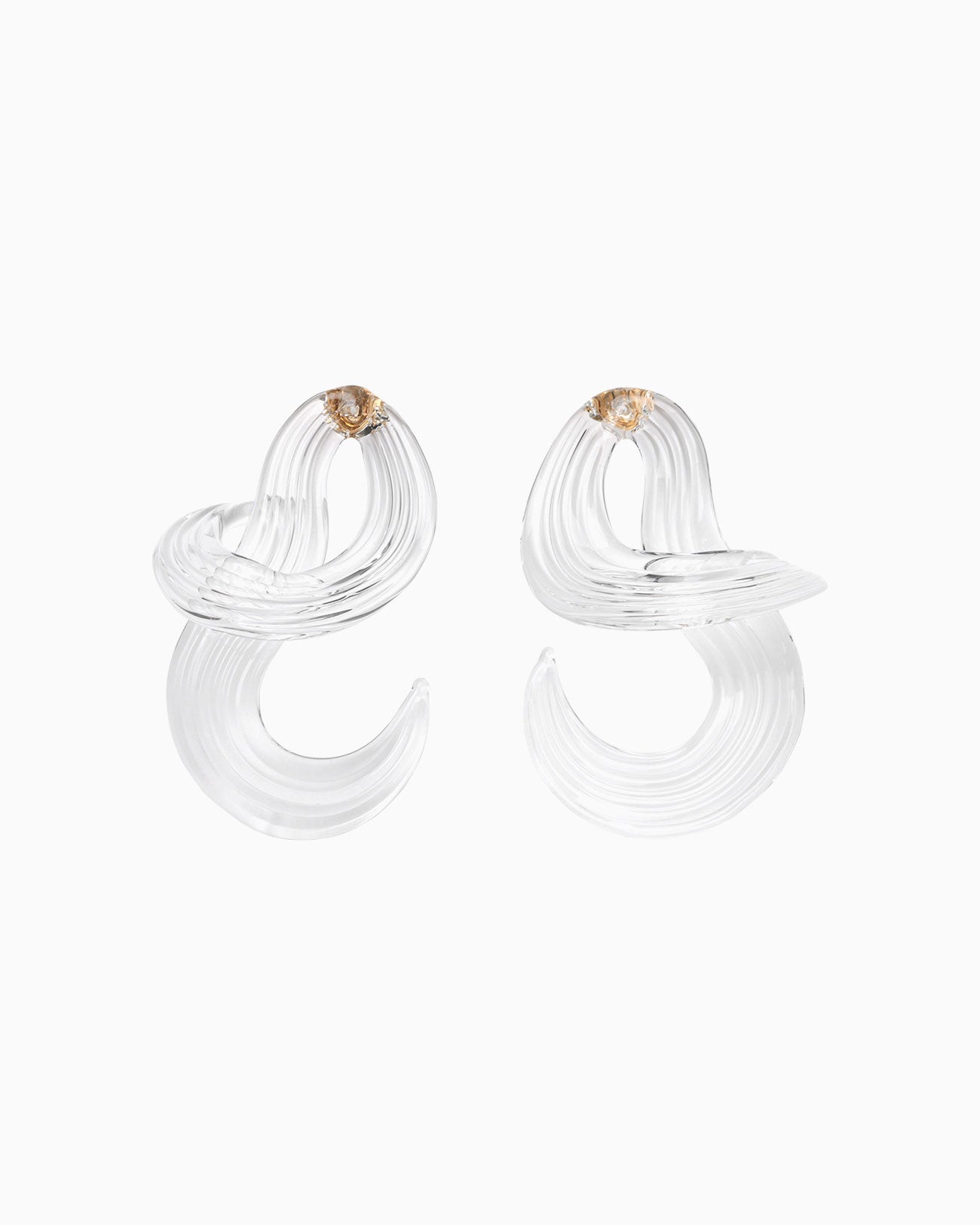 Mame Kurogouchi Glass Swirl Earrings xSszRXrpMo