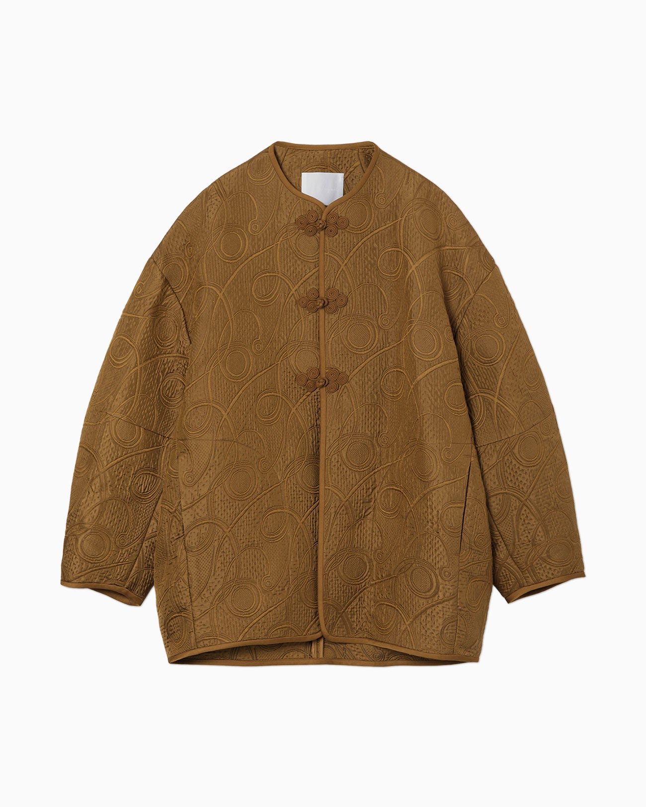 Jomon Arabesque Triple Layer Jacquard Jacket - brown - Mame Kurogouchi