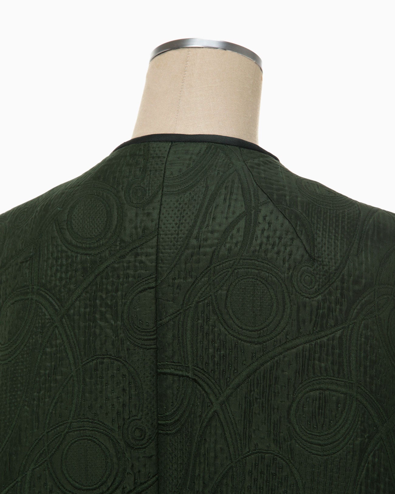 Jomon Arabesque Triple Layer Jacquard Jacket - green - Mame Kurogouchi