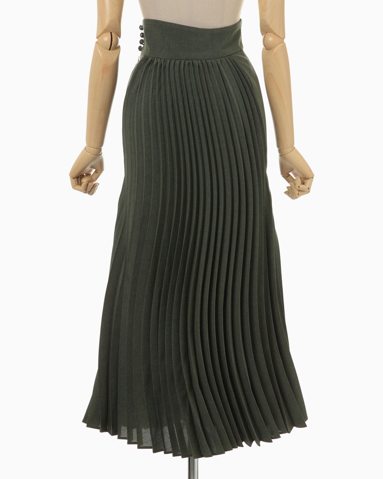 mame CURVED PLEATED FLARED SKIRT | labiela.com