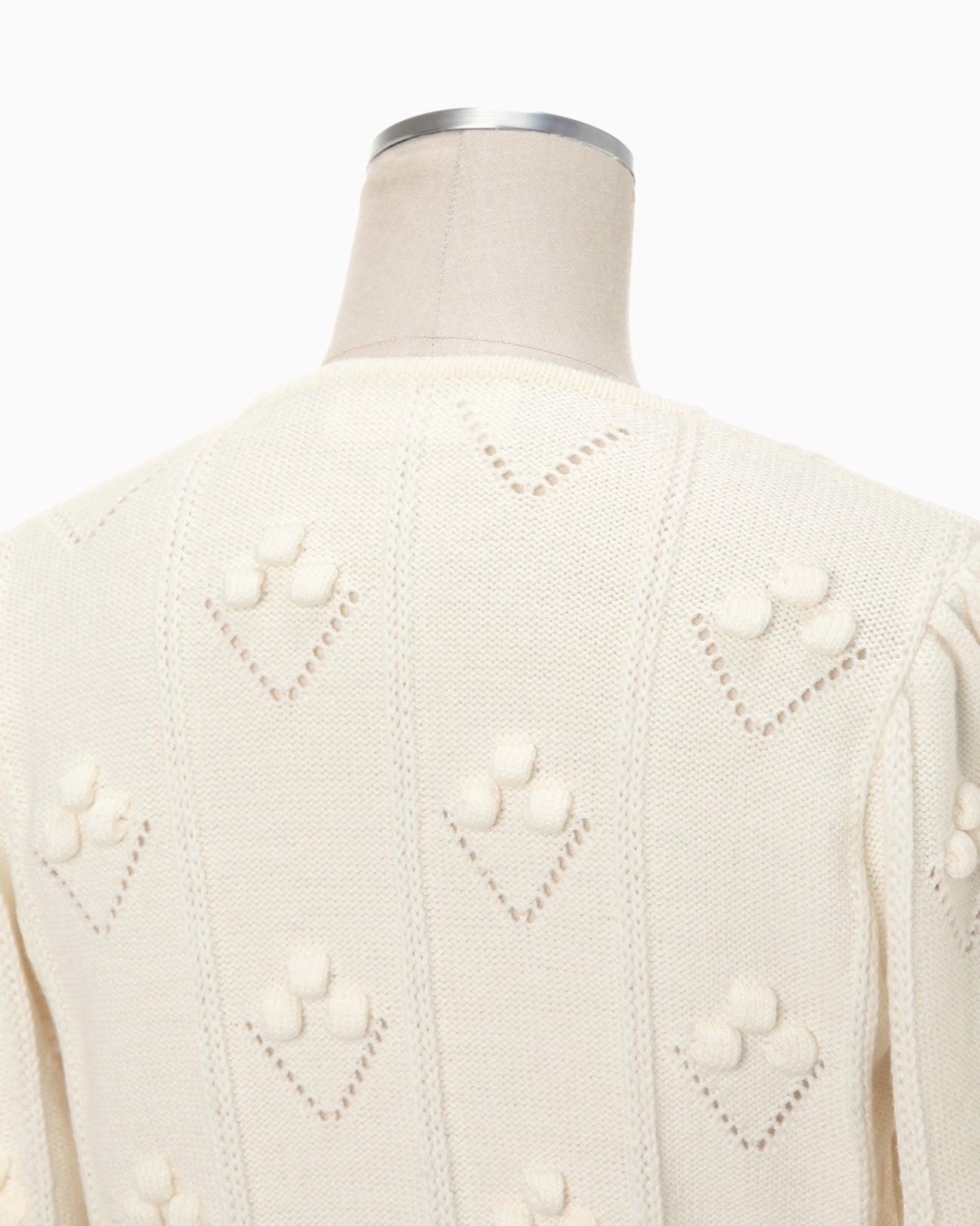 Bubble Pattern Cropped Knitted Cardigan 割引販促 www.lsansimon.com