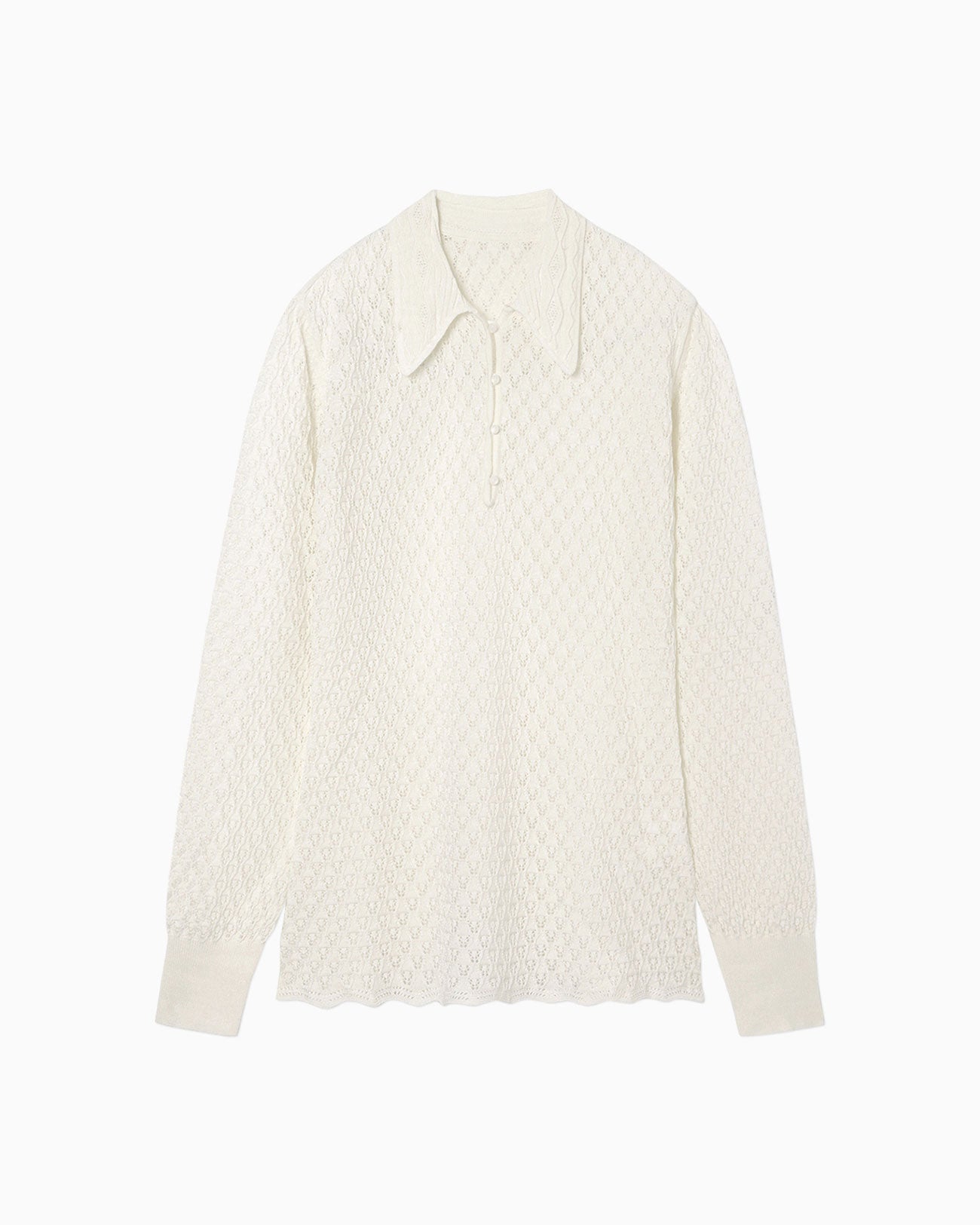 ラウンド mame Dress- Multi-Pattern Pattern Knitted Shirt - www