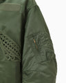 Cording Embroidered Flight Jacket - khaki