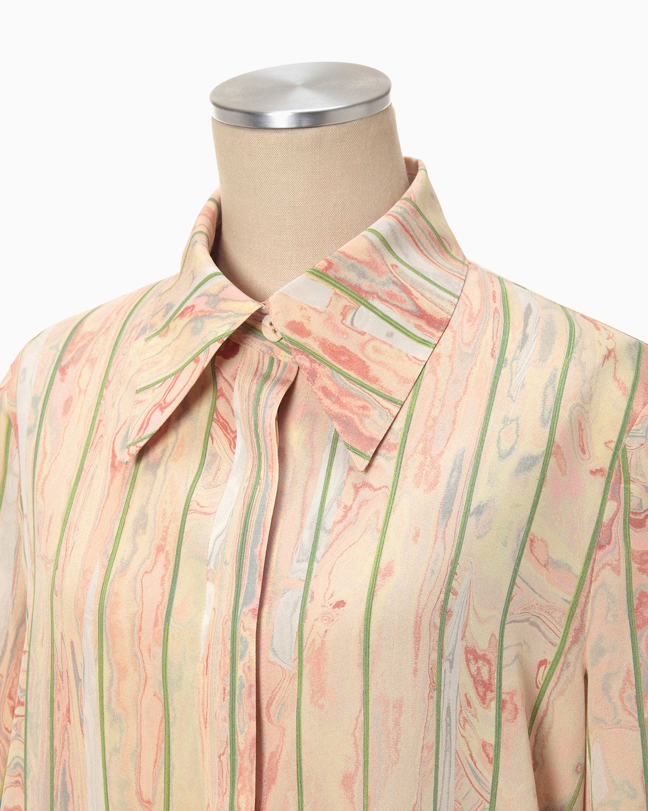 新品mame Marble Print Silk Shirt | wise.edu.pk