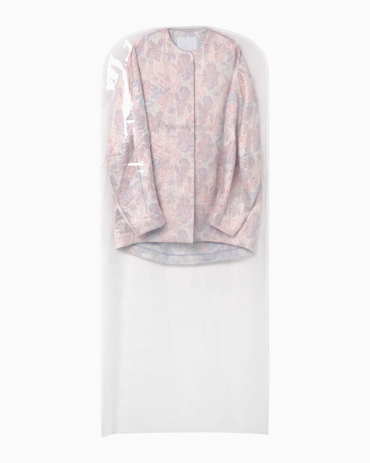 Hazy Floral Jacquard Coat - lilac - Mame Kurogouchi