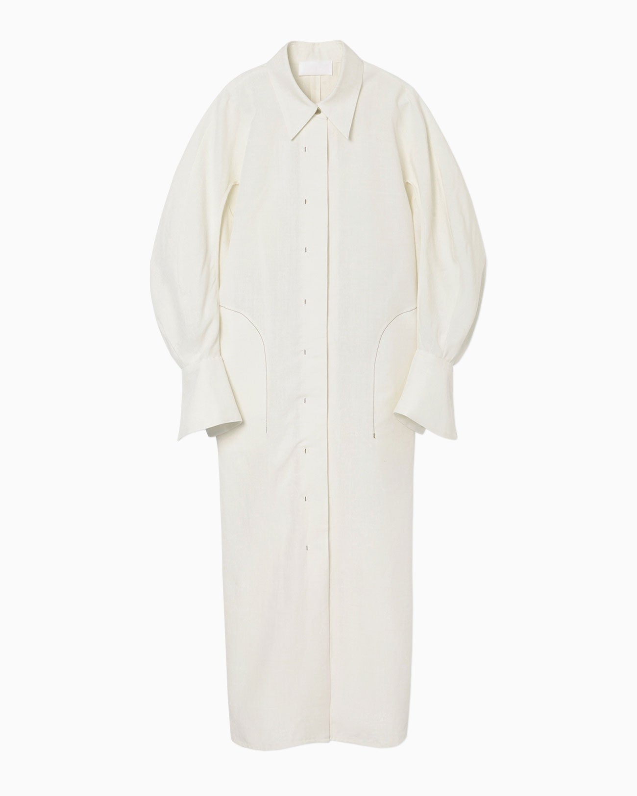 mame kurogouchi Viscose Hemp Shirtdress - ロングワンピース