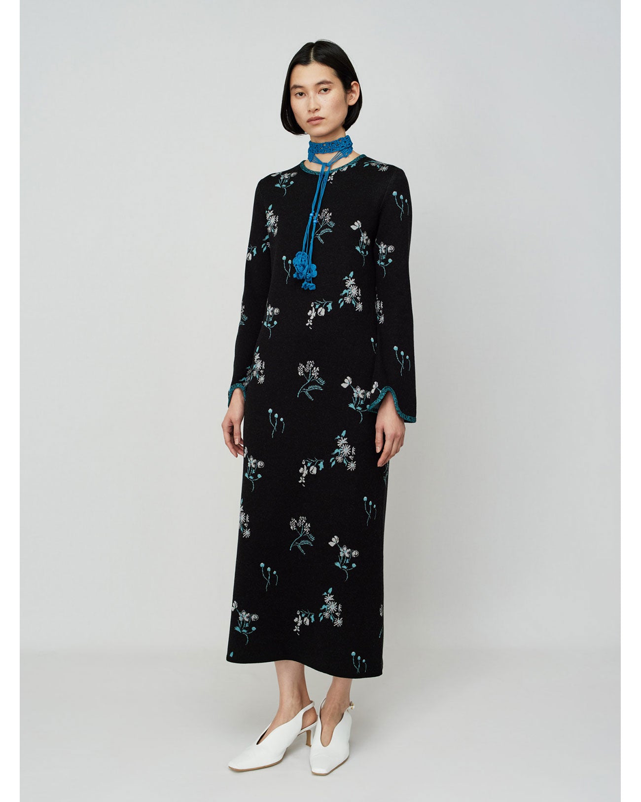 Mame Kurogouchi Floral Jacquard Dress