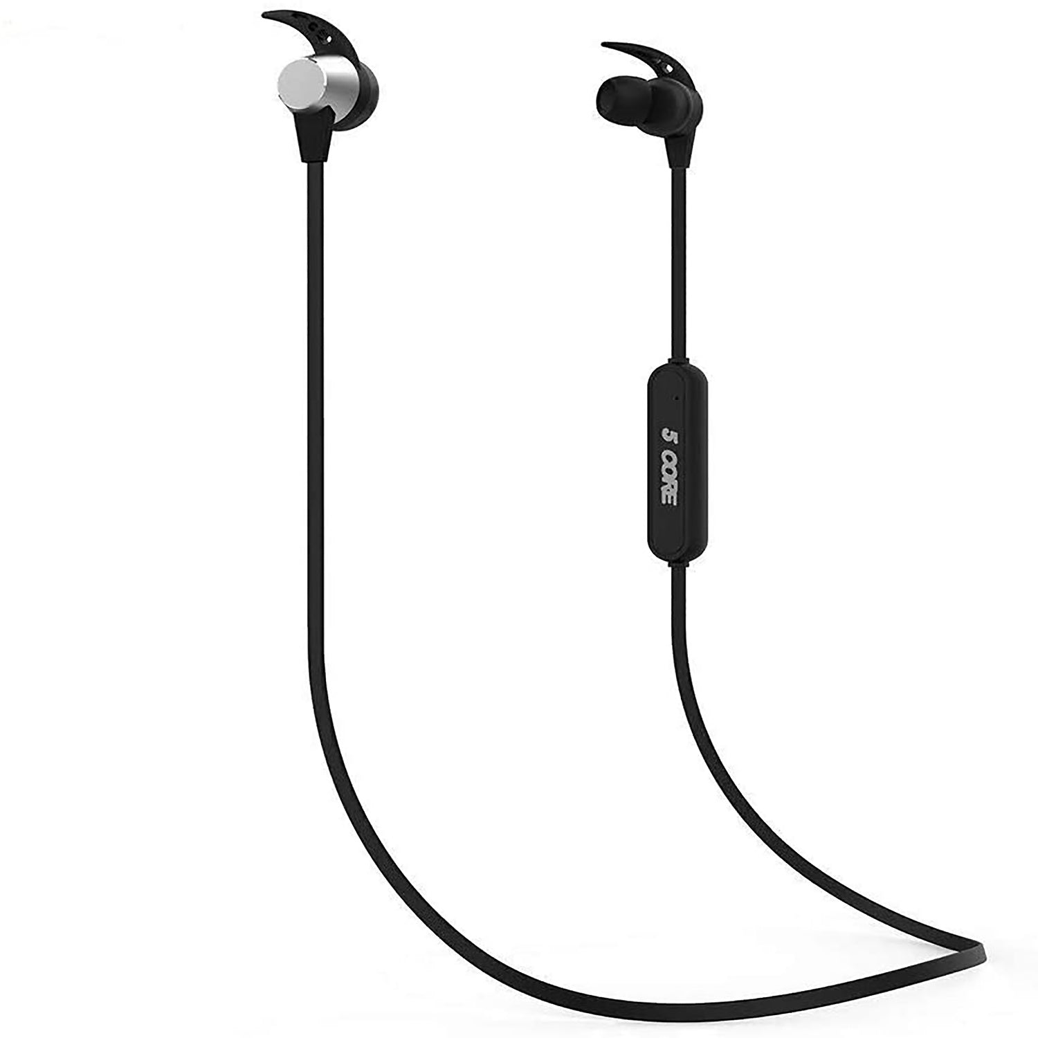 CD4- 5 Core Bluetooth Neckband Headphone w/ 12 H Playtime, Dynamic Driver, Crystal-Clear Calls & Music, Fast Charging, Light Weight, Foldable, IPX7 Waterproof Wireless Ear Buds, Workout Headphones- EP02 B