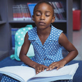 Girl Touch Reading/Reading by Braille