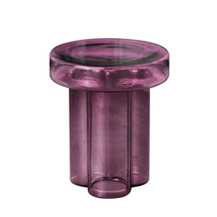 Beistelltisch SODA aus Glas im Farbton lila von Miniforms