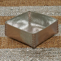 Accessoire Box ICON aus Leder geprägt - silver