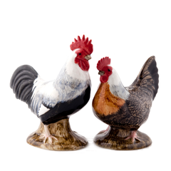 Salt and pepper shaker FARM - Dorking rooster and hen