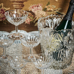 Champagne cooler made of glass - clear N° 1