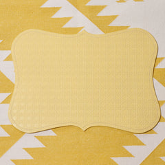 Placemat VIENNA embossed leather - vanilla