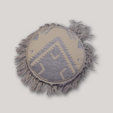 Kissen Rund NAVAJO GLAMOUR - silver