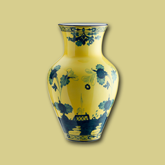 Ming vase ORIENTE ITALIANO - yellow/blue
