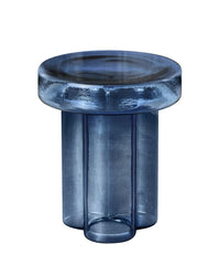 Beistelltisch SODA aus Glas - blau