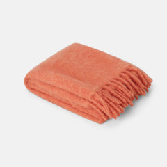 LUXURY blanket made of mohair - salsa