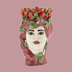 Vase MORO LADY ceramic - strawberry