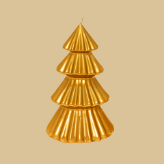 ALBERO TOKYO Christmas tree candle - gold