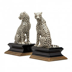 Bookends - leopard