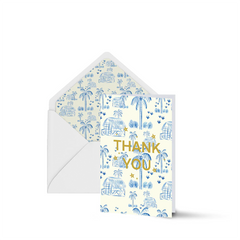 Thank You Greeting Card - Maui Blue
