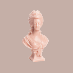 Bust candle Marie Antoinette - rose